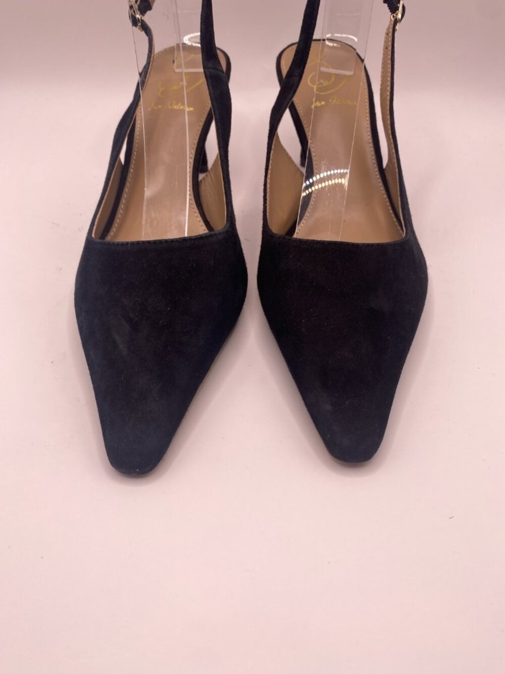 Sam Edelman Womens Bianka Black Suede Sling Pointy Toe Heel Sz 7.5 - Picture 3 of 7